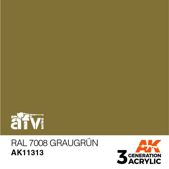 AK Interactive AK11313 RAL 7008 GRAUGRÜN 17ml