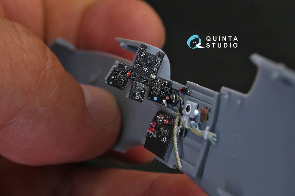 Quinta Studio QD48140 Ki-61-I 3D-Printed &amp;amp; coloured Interior on decal paper (for Hasegawa kit) 1/48 – imagen 7