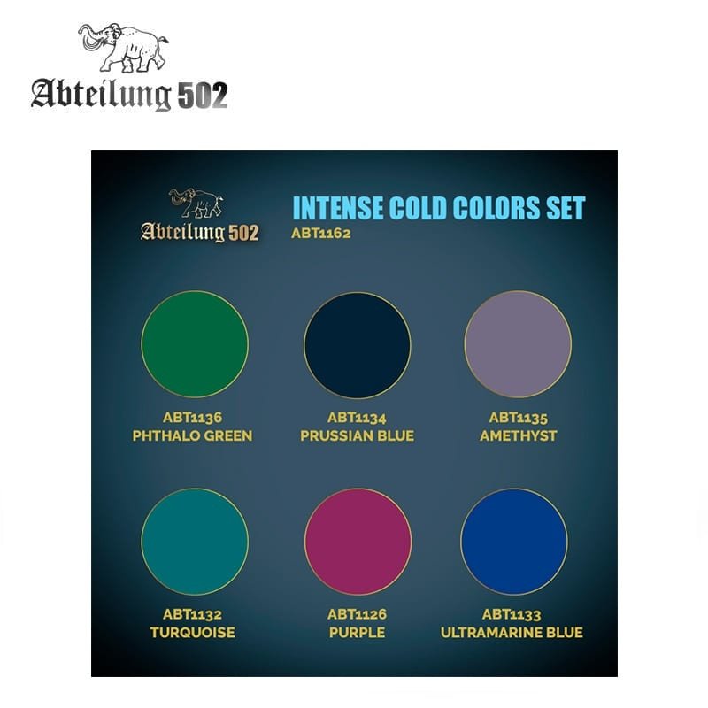 502 Abteilung ABT1162 – ENSEMBLE DE COULEURS FROIDES INTENSE (6pcs) – image 2