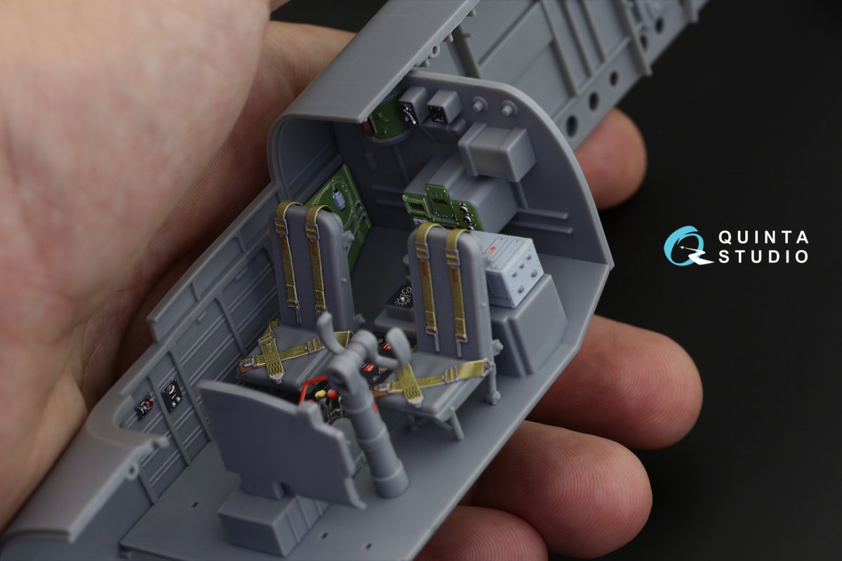 Quinta Studio QD32127 A-26B 3D-Printed &amp;amp; coloured Interior on decal paper (Hobby Boss) 1/32 – immagine 16