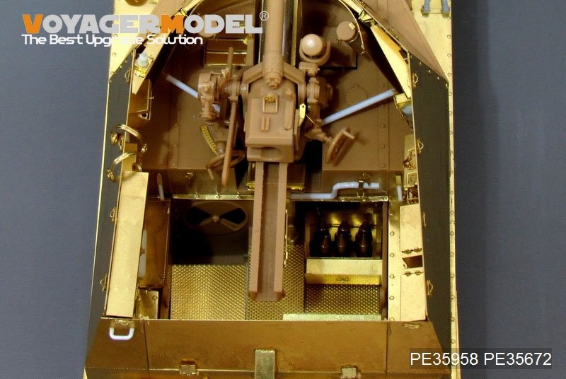 Voyager Model PE35958 WWII German self-propelled howitzer Wespe basic For TAMIYA 35200/35358 1/35 – immagine 13
