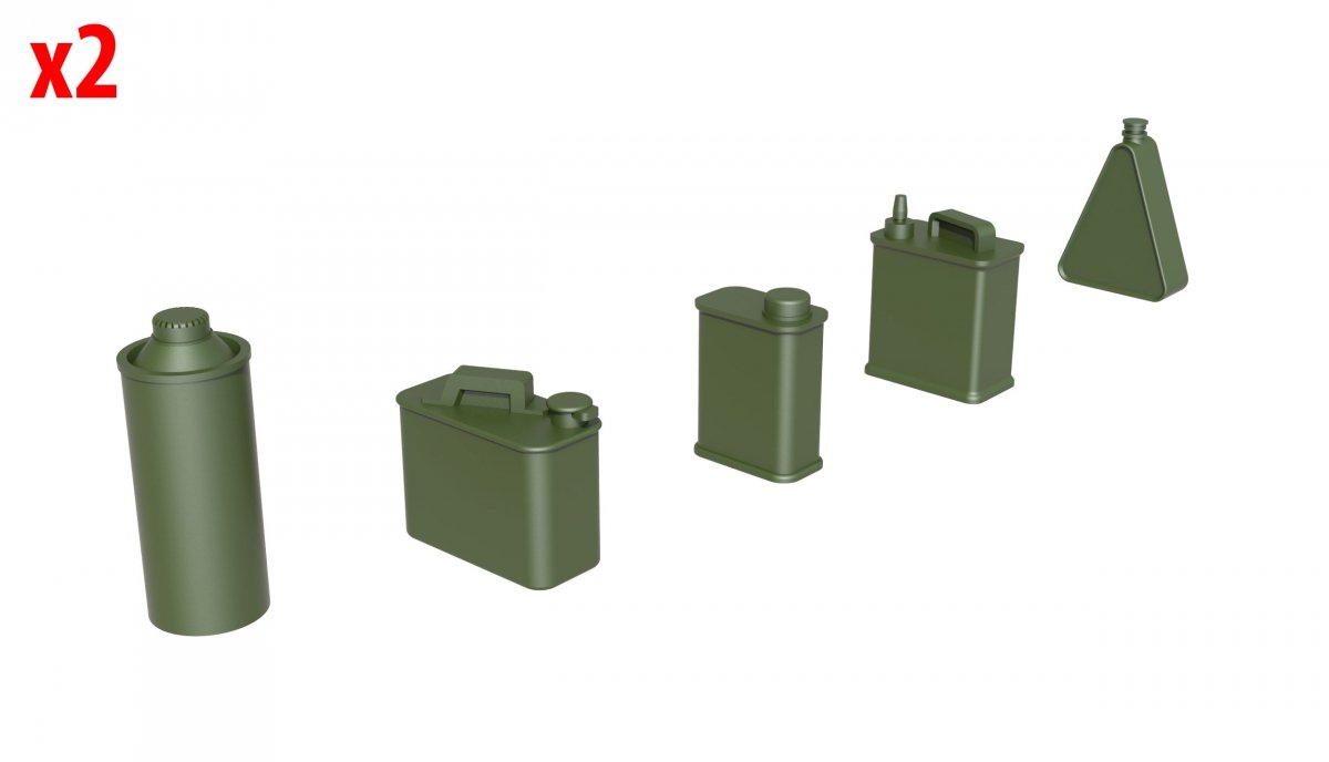 MiniArt 35595 OIL &amp;amp; PETROL CANS 1930-40s 1/35 – immagine 5