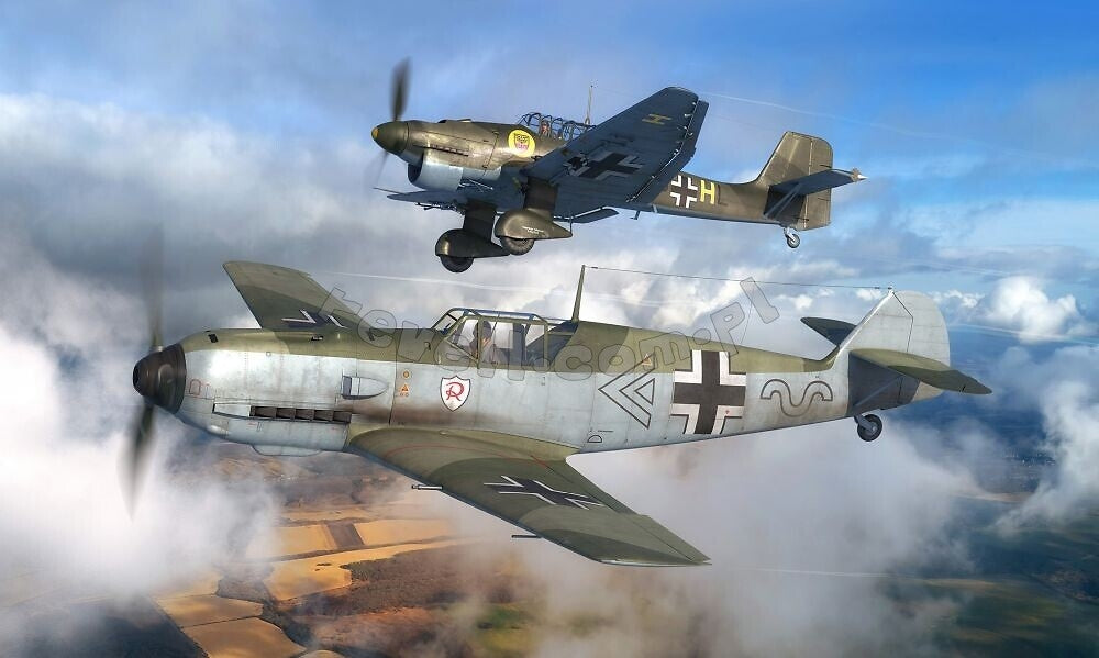 Revell 03770 Messerschmitt Bf109E - Junkers Ju87B Stuka 1/144 – imagen 3