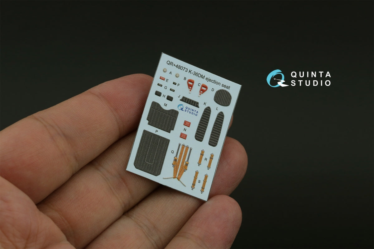 Quinta Studio QD+48480 Su-17M4/Su-22M4 3D-Printed &amp;amp; coloured Interior on decal paper (Hobby Boss) (with 3D-printed resin parts) 1/48 – imagen 5