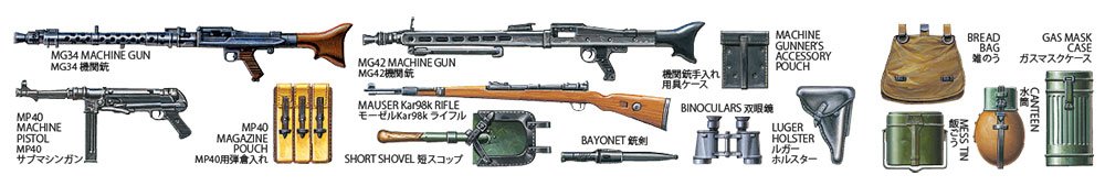 Tamiya 32602 WWII Wehrmacht Infantry Set 1/48 – imagen 3