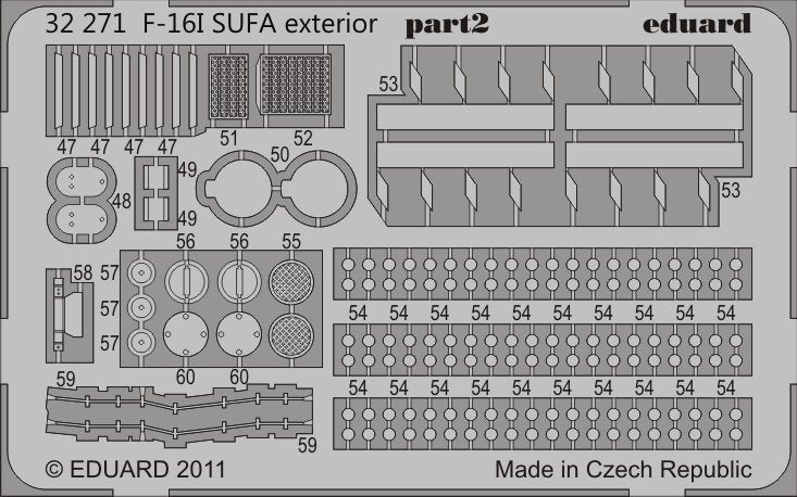 Eduard 32271 F-16I SUFA extérieur ACADEMY 1/32 – image 2