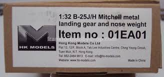 HK Models 01EA01 B-25H/J Mitchell Landing Gear &amp;amp; Weight (for HK Models B-25) 1/32 – imagen 2