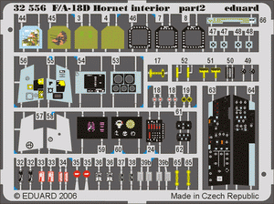 Eduard 32556 F-18D interior 1/32 ACADEMY – immagine 2
