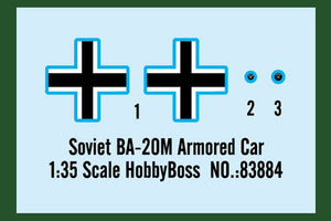 Hobby Boss 83884 Voiture blindée soviétique BA-20M 1/35 – image 2