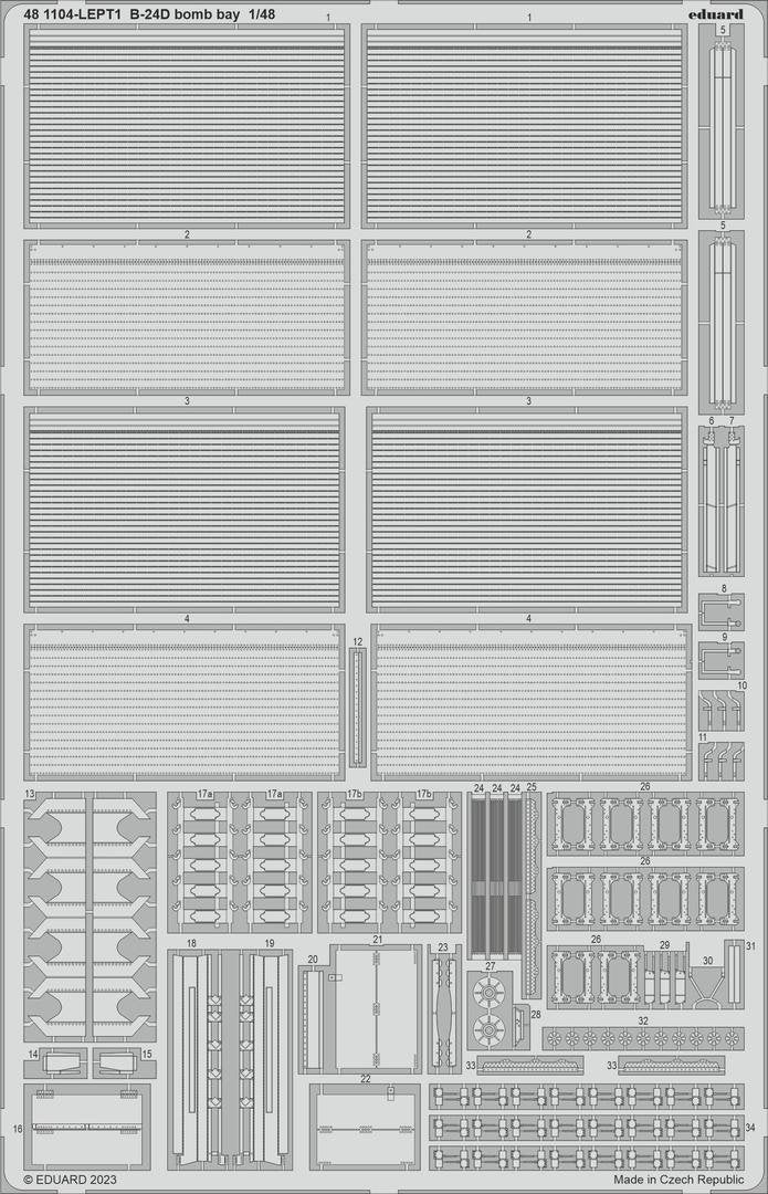 Eduard 481104 B-24D bomb bay REVELL 1/48 – immagine 2