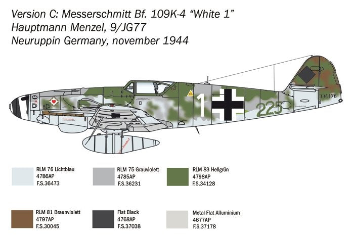 Italeri 2805 Bf 109 K-4 1/48 – imagen 7