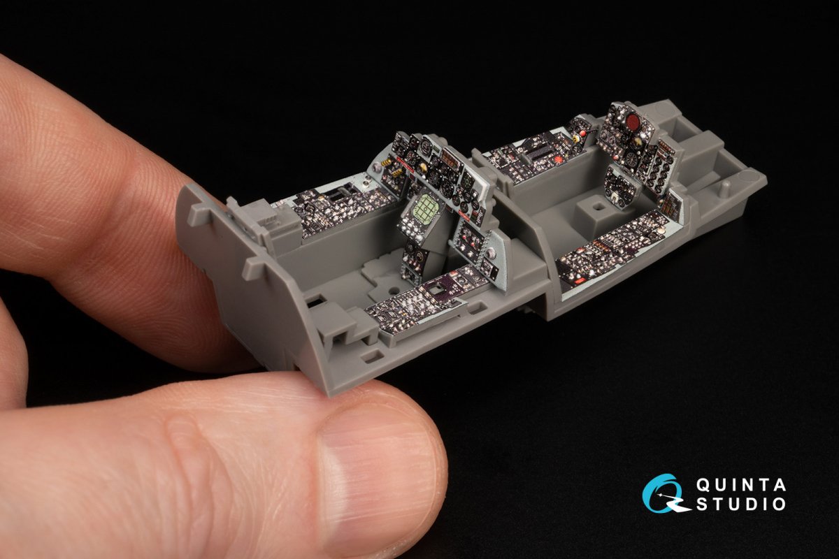 Quinta Studio QD+48370 F-4E late without DMAS 3D-Printed &amp;amp; coloured Interior on decal paper (Meng) (with 3D-printed resin parts) 1/48 – zdjęcie 11