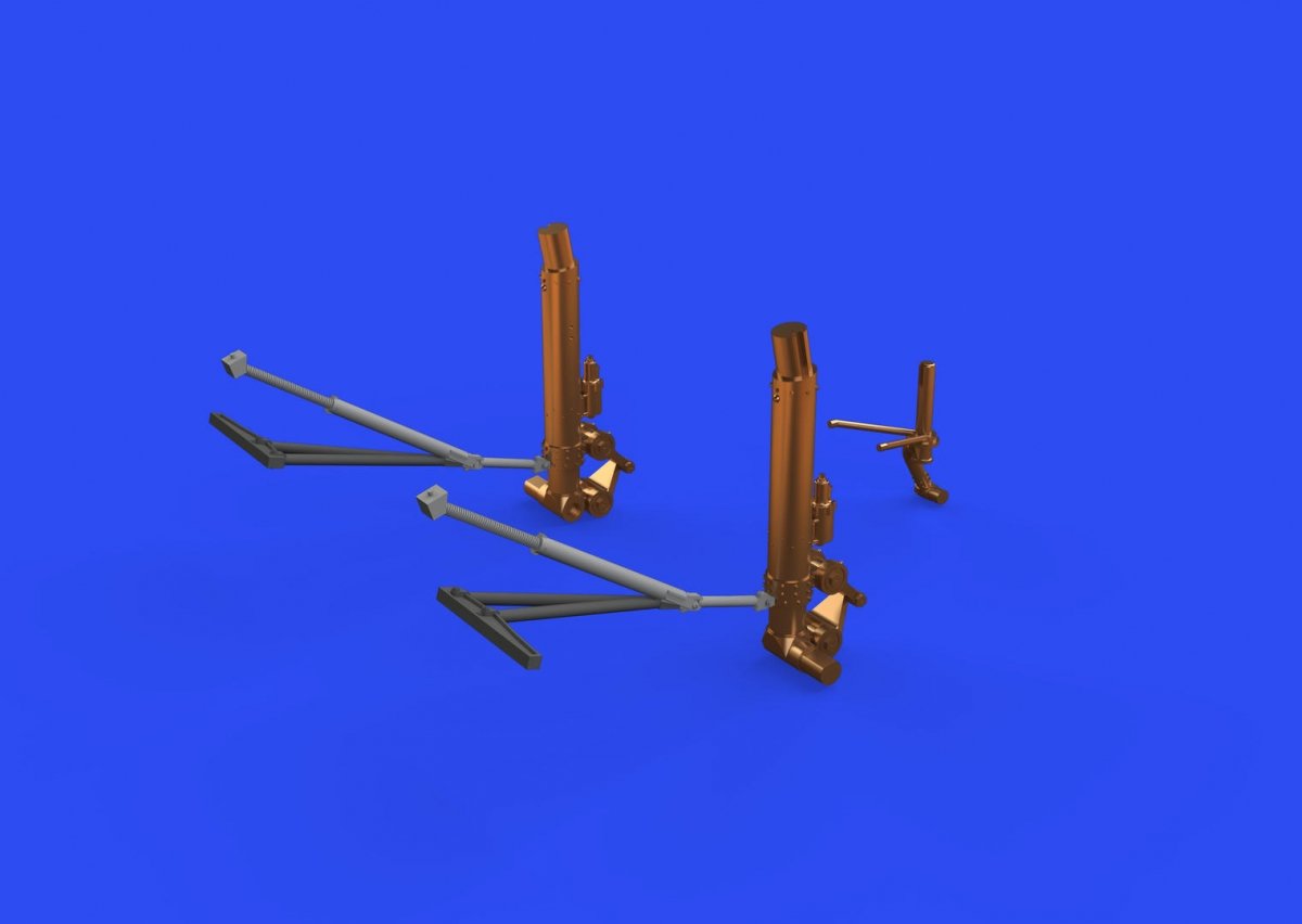 Eduard 648632 B-17F undercarriage legs BRONZE HKM 1/48 – zdjęcie 2