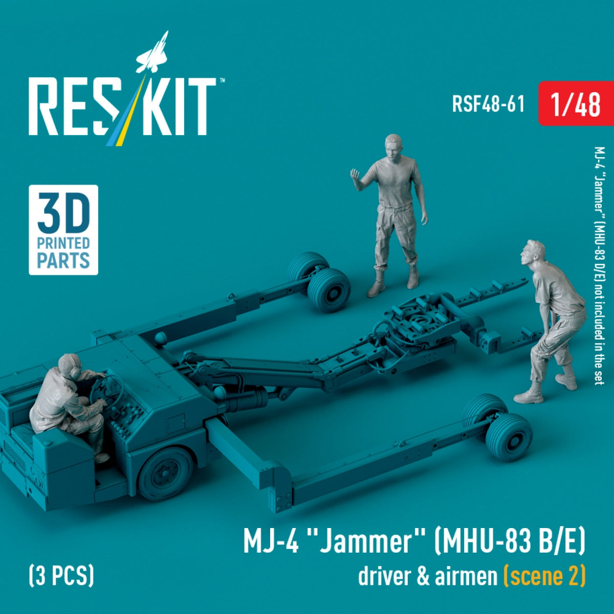 RESKIT RSF48-0061 MJ-4 « Jammer » (MHU-83 B/E) pilote et aviateurs (scène 2) (3 pièces) (Impression 3D) 1/48 – image 2