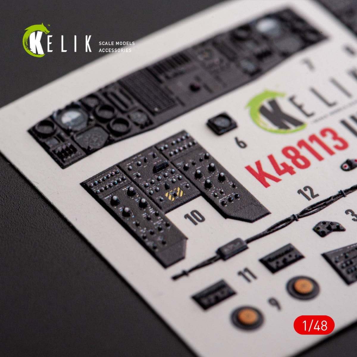 KELIK K48113 UH-60A Black Hawk - Type 1 interior 3D decals for ICM kit 1/48 – imagen 6