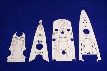 MK1 Design MD-35010 Bismarck Pont en bois TAM 1/350