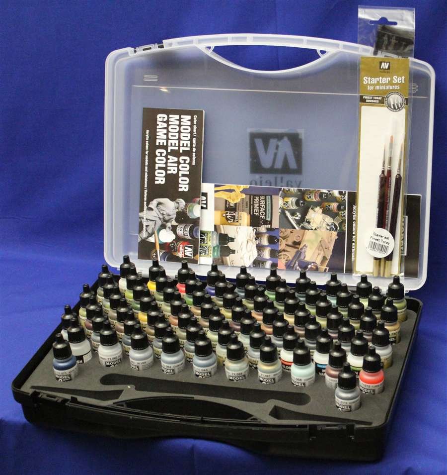 Vallejo 71170 Coffret de Couleurs de Base 72 x 17 ml
