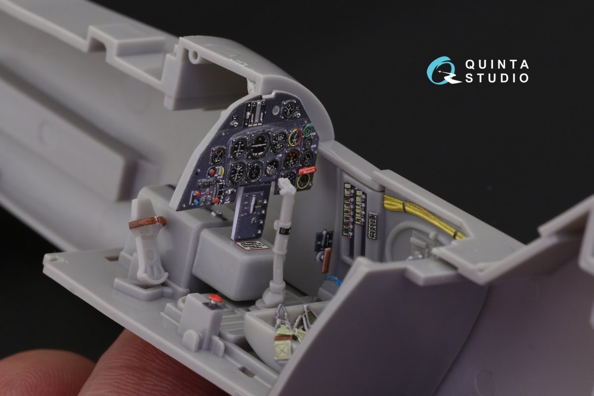 Quinta Studio QD32058 Bf 109K-4 3D-Printed &amp;amp; coloured Interior on decal paper (for Hasegawa kit) 1/32 – Bild 7
