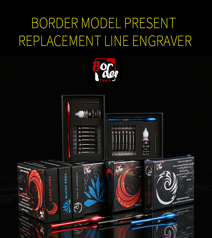Border Model BD0051 Replacement Line Engraver - SET Blue – zdjęcie 4