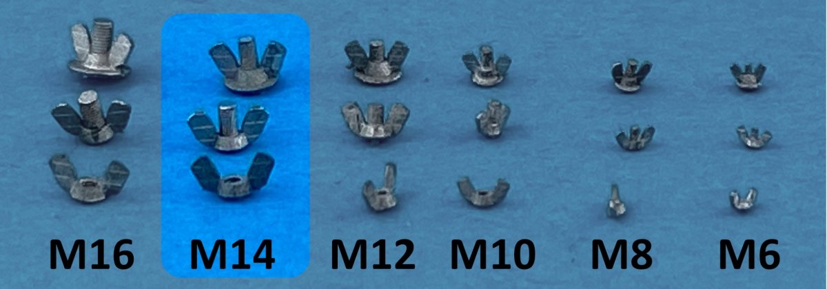 Point de non-retour 1623005 Écrous à oreilles M14 1/16 – image 3