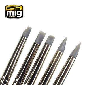 MUNITIONS de Mig Jimenez 7606 ENSEMBLE DE BROSSES EN CAOUTCHOUC – image 3