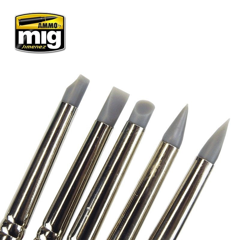 MUNITIONS de Mig Jimenez 7606 ENSEMBLE DE BROSSES EN CAOUTCHOUC – image 3