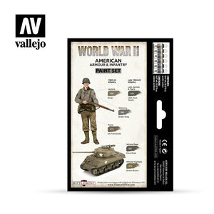 Vallejo 70203 WWII American Armour &amp;amp; Infantry 6x17ml – imagen 2