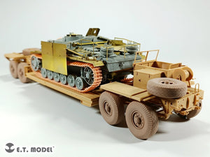 E.T. Model P35-123 WWII German Tank Transporter Sd.Ah.116 Sagged wheels For TAMIYA Kit 1/35 – imagen 4