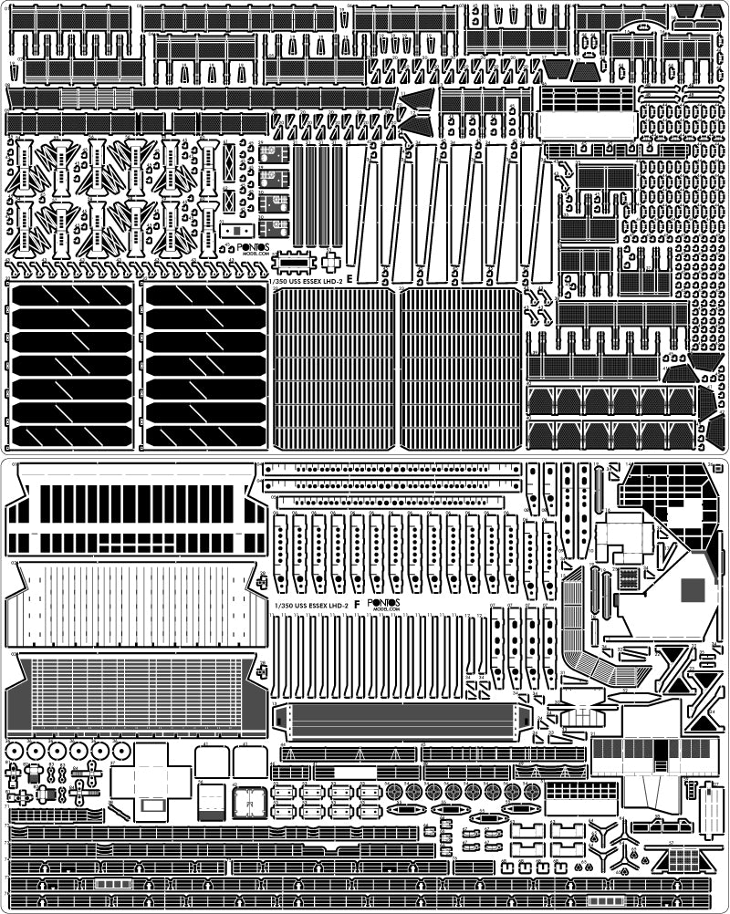 Pontos 37001R1 USS LHD-2 Essex Kit+Detail Up Set 1/350 – imagen 8