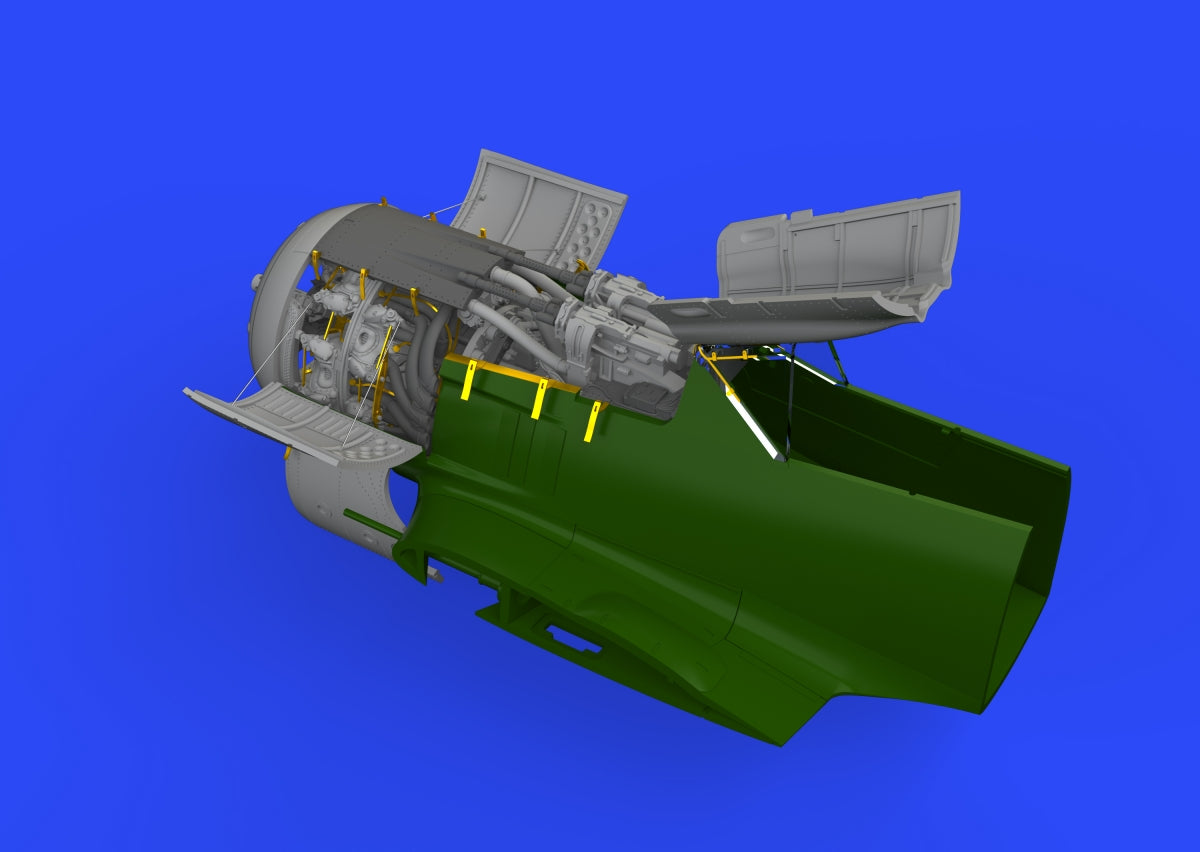 Eduard 648941 Fw 190A-7 engine &amp;amp; fuselage guns Eduard 1/48 – immagine 3