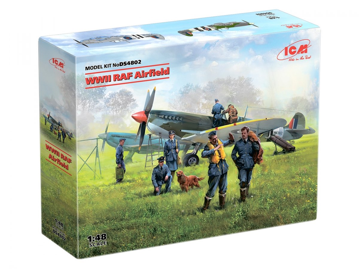 ICM DS4802 Pilotes et personnel au sol de la RAF pendant la Seconde Guerre mondiale, échelle 1/48 – image 2