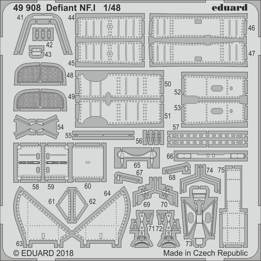Eduard 49908 Defiant NF. I AIRFIX 1/48 – Bild 2