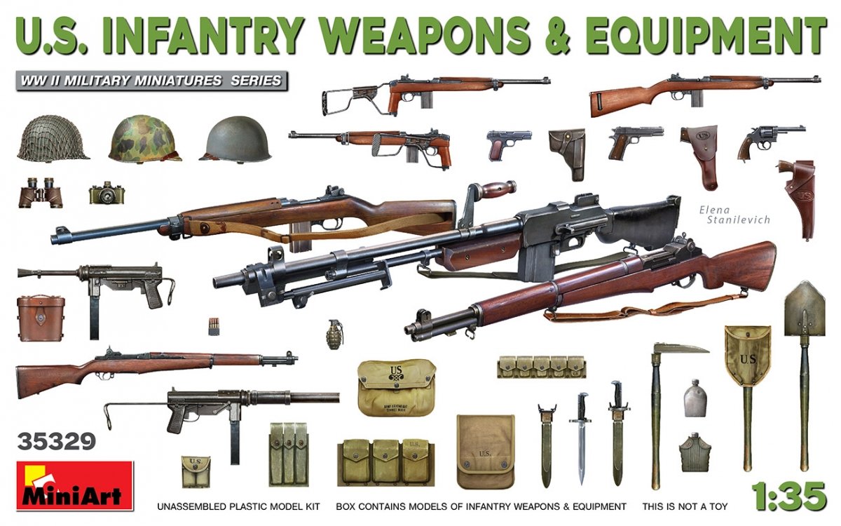 MiniArt 35329 U.S. INFANTRY WEAPONS &amp;amp; EQUIPMENT 1/35