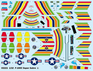 Trumpeter 03221 F-100C Super Sabre 1/32 – image 3