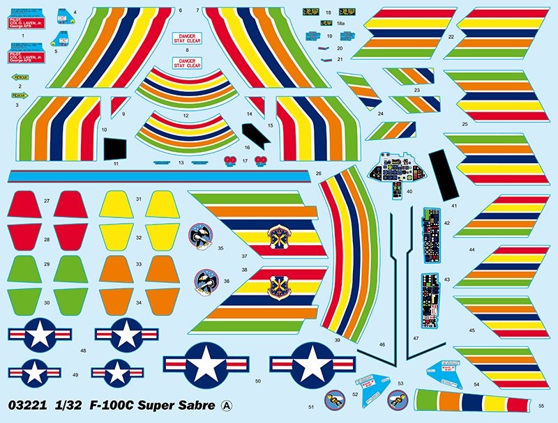 Trumpeter 03221 F-100C Super Sabre 1/32 – image 3