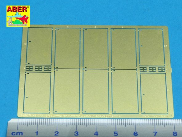 Aber 48013 Side skirts for Panther Ausf.G and Jagdpanther 1/48 – imagen 2