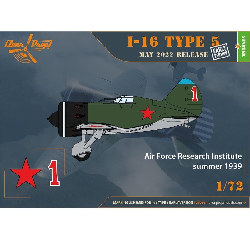 Clear Prop! CP72024 I-16 Type 5 version initiale KIT DE DÉMARRAGE 1/72 – image 6