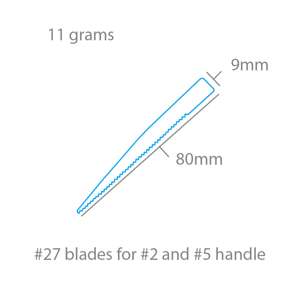 Modelcraft PKN2727 #27 Saw Blades x 5 For #2 or #5 Handles – imagen 2