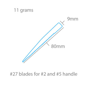 Modelcraft PKN2727 #27 Saw Blades x 5 For #2 or #5 Handles – imagen 2