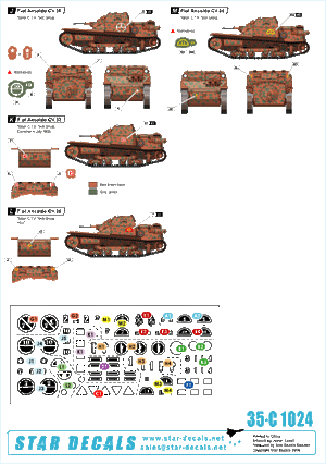 Star Decals 35-C1024 Spanish Civil War #4. Fiat Ansaldo 1/35 – imagen 2