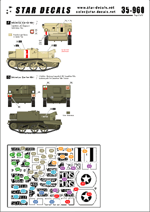 Star Decals 35-960 Universal Carriers Mk I 1/35 – imagen 2