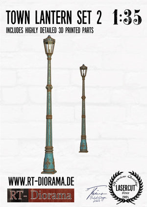 RT-Diorama 35671 Ensemble de lanternes de ville type 2 (2 pièces) 1/35 – image 2