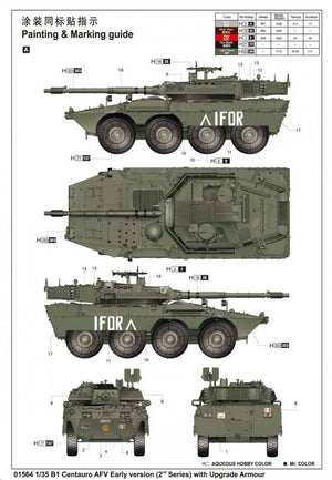 Trumpeter 01564 B1 Centauro AFV Early Verslon (2nd Series) with Upgrade Armour 1/35 – immagine 10
