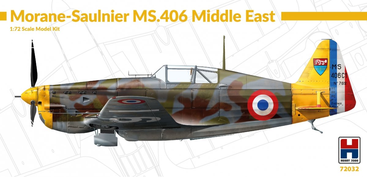 Hobby 2000 72032 Morane-Saulnier MS.406 Middle East (Hasegawa) 1/72