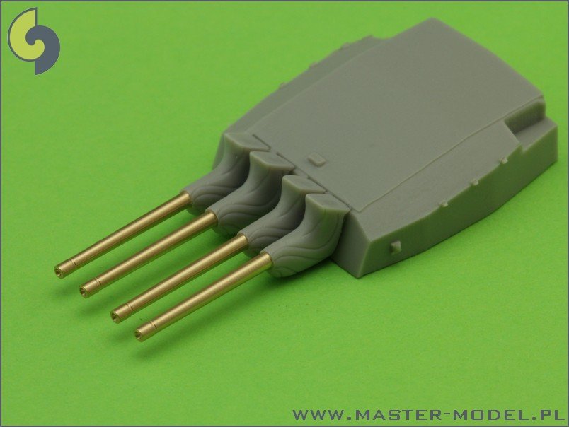Master SM-700-030 France 380 mm/45 (14.96in) Model 1935 barrels - for turrets with blastbags (8pcs) – imagen 2
