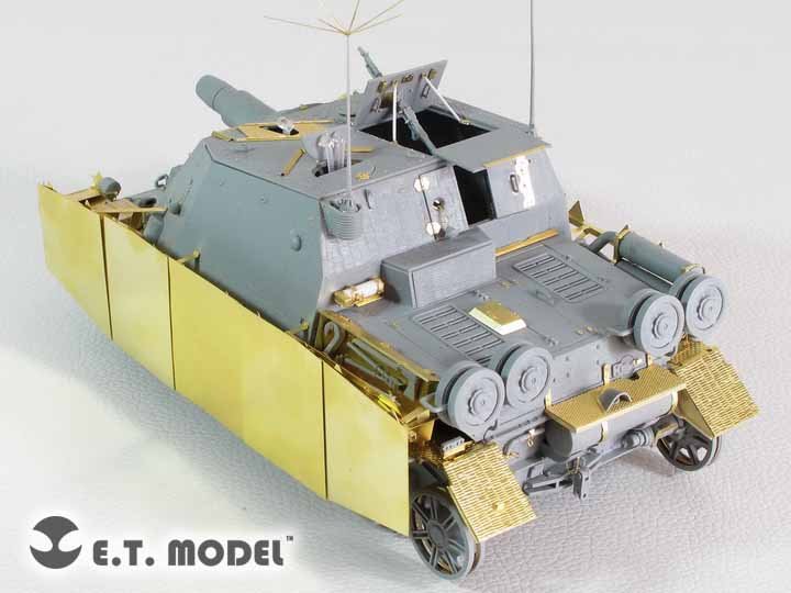 E.T. Model E35-233 WWII German Stu.Pz.IV&amp;quot;Brummbar&amp;quot; Schurzen（Mid Production) (For DRAGON Smart Kit) 1/35 – imagen 4
