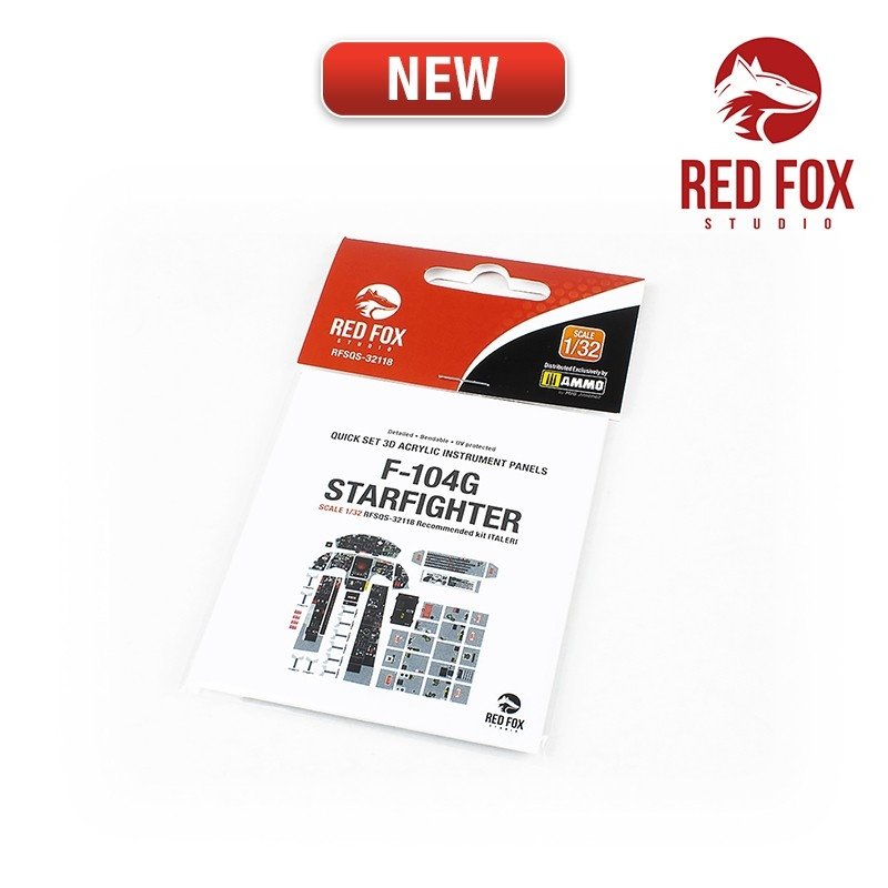 Red Fox Studio QS-32118 F-104G Starfighter (pour kit Italeri) 1/32