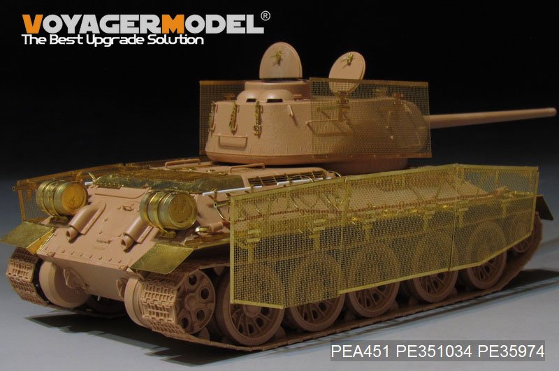 Voyager Model PEA451 WWII Russian T-34/85 &amp;quot;Thoma shields&amp;quot; wire mesh schürzen (GP) 1/35 – imagen 3