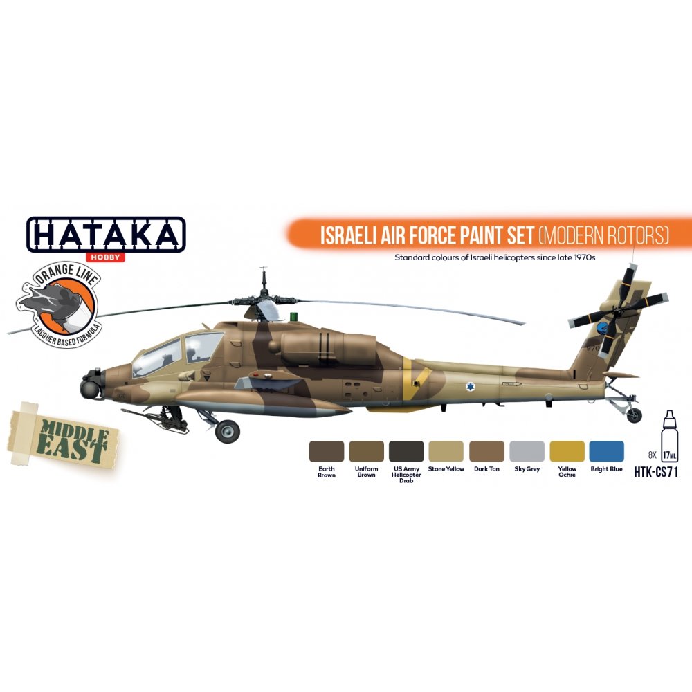 Hataka HTK-CS71 Israeli Air Force paint set (modern rotors) – Bild 2