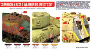 Hataka HTK-AS26 Corrosion rust weathering effects set (6x17ml) – imagen 2